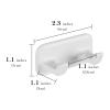 Linkidea 2 Pack Razor Holder with Self-Adhesive, Shower Hook for Razor, Bathroom Organizer for Shaver, Robe, Towel, Loofah, Compatible with Gillette Fusion 5 Power, Sensor 3(White) view 2