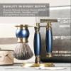 FREED Luxury Shaving Set for Men - Double Edge Safety Razor with alloy handle include 120 count Japanese 6cr13 Stainless Steel blade, It's the best gift for men, fathers,or birthdays view 2