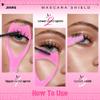 3 in 1 Mascara Shield 2Pcs Lash Tools Mascara Shield Applicator Guard Lash Buddy Silicone Eyeliner Stencils Beginners Friendly Makup Tool by JIMIRE (Plum) view 2