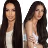 100g Sunny & Ve Sunny Brown Tape in Human Hair Extensions, Brown Hair Extensions Tape in Human Hair #2 Darkest Brown Seamless Tape in Brown Hair Extensions view 1