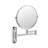 8-Inch Two-Sided Swivel Wall Mount Makeup Mirror with 7X/10X Magnification, Round Shape 360 Swivel Extendable Bathroom Cosmetic Vanity Mirror Chrome Finish (Color : Silver6inch3x) view 1
