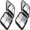 2Pcs Blush Palette Empty Eyeshadow Palette Magnetic Makeup Storage Case Box with Mirror for Women (4 Girds) view 1