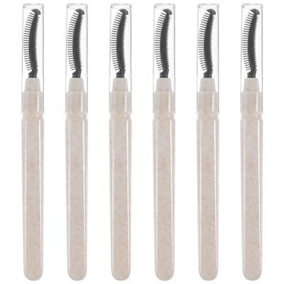 Ipetboom 6pcs Silicone Eyelash Brushes for Mascara Application Portable Lash Separating Tools for Makeup Beauty Salons and Personal Use Skin-friendly and