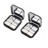 2Pcs Blush Palette Empty Eyeshadow Palette Magnetic Makeup Storage Case Box with Mirror for Women (6 Girds) view 1