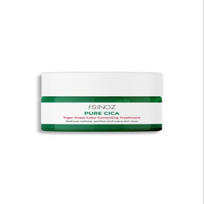 Sinoz Pure Cica Tiger Grass Color Correcting Repair Cream | Neutralizes Redness & Soothes Sensitive Skin | With Centella Asiatica & SPF Protection | 15 ml