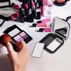 2Pcs Blush Palette Empty Eyeshadow Palette Magnetic Makeup Storage Case Box with Mirror for Women (12 Girds) view 3