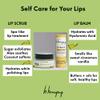H. Honeycup 2 Piece Luxe Lip Care Bundle, Coconut Lip Scrub .50 oz + Vanilla Lip Balm .21 oz, Gently Polish and Moisturize Lips, Self-Care Gift, Sustainable Glass Jar and Paper Tube view 3