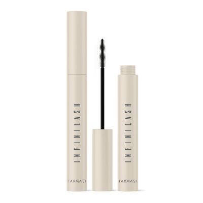 FARMASi Infinilash Mascara, Lengthening & Volumizing Definition, Twin-Vortex Silicone Brush, Clump-Free Lightweight Formula, Ultra Black Finish, 0.30 fl oz