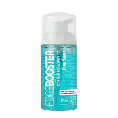 Style Factor Edge Booster Extra Shine Foam Wrap Moisture Rich Foam Mousse 2.5 Oz TRAVEL SIZE (Shea Butter & Jamaican Black Castor Oil)