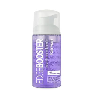 Style Factor Edge Booster Extra Shine Foam Wrap Moisture Rich Foam Mousse 2.5 Oz TRAVEL SIZE (Lavender Extract)