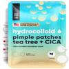 LE GUSHE Korean Pimple Patches for Face (78 Dots) - Hydrocolloid Acne Patches with Tea Tree Oil - Invisible Zit Stickers - Dermatologist Tested - Korean Skin Care view 1
