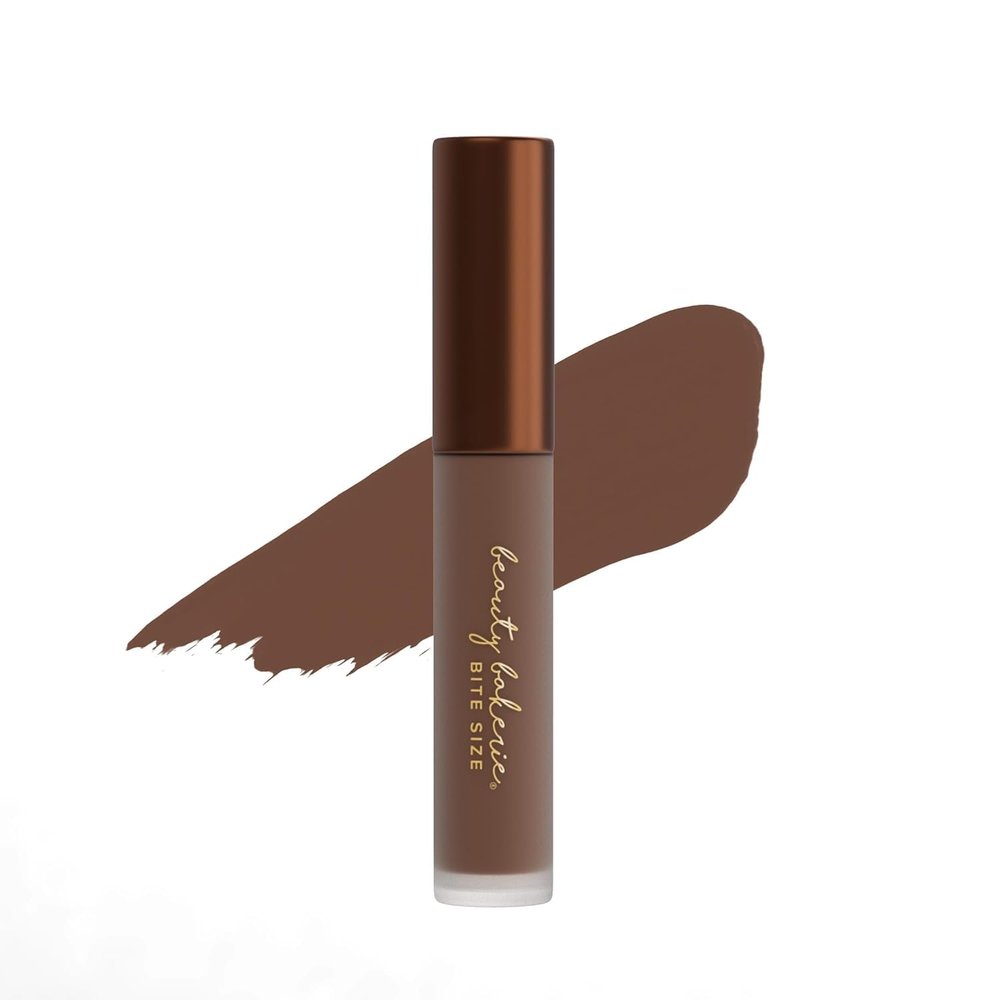 Beauty Bakerie Bitesized Lip Whip Liquid Lipstick for Women, Hydrating Moisturizer Lip Gloss Lip Tint, Long Lasting Waterproof Lip Stain Matte or Metallic, 2.5mL, Nudist