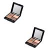 Beavorty 2pcs Matte Eyeshadow Palette Colors Brown Eye Shadow Trio Makeup Smooth Natural Look view 1
