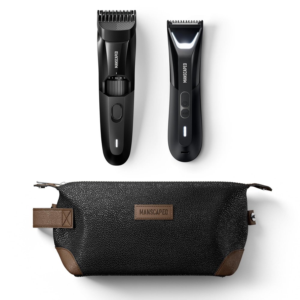 MANSCAPED The Beard & Body Bundle 5.0 Contains: The Beard Hedger Premium Precision Trimmer and The Lawn Mower 5.0 Ultra Electric Groin & Body Hair Trimmer