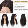 Wigs Deep Wave Human Hair Wigs with Baby Hair, Pre Plucked 13X6 13x4 HD Lace Front Wigs for Women Brazilian Remy Hair Curly 4X4 5X5 6X6 Lace Closure Wig for Daily Party (Color : 13X4 lace wig 150 den view 4