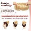 VADES 100% Human Hair Originals Messy Bun Hair Piece Real Human Hair Tight Extensions Accessories Natural Scrunchies Tousled Updo Chignon Hairpieces for Women Girls Lady #613 view 3