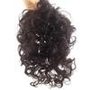15 * 18 Human Hair Curly Fluffy for White Hair for Hair Loss for Woman,25cm/10inch One Piece Three Clips Clip in Hair Toppers Rolls Hair (Black) view 2