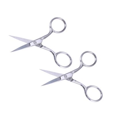 DOITOOL 2pcs Stainless Steel Eyebrow Scissors Grooming Scissors for Dogs Mens Beard Trimmer Eyebrow Shaper