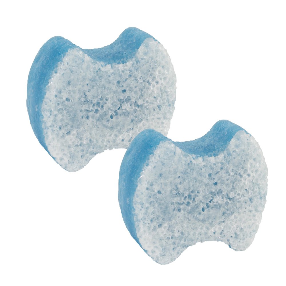 Spongeables Pedi Scrub Foot Exfoliating 20+ Wash Sponge, Clean & Fresh, 2 Count