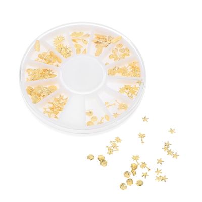 Gogogmee Nail Art Metal Rivet Studs Box-Packed Nail Decor for DIY Art Design Decoration Accessories for Women and Girls