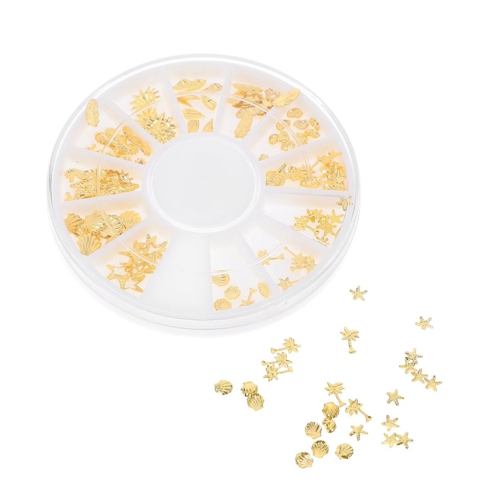 Gogogmee Nail Art Metal Rivet Studs Box-Packed Nail Decor for DIY Art Design Decoration Accessories for Women and Girls