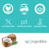 Spongables Pedi Scrub Foot Exfoliating 5+ Wash Travel Sponge, Coconut Colada, 2 Count view 3