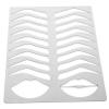 Angoily Brow Drawing Stencil Mold Eyebrow Shape Mold Eyebrow Practice Tool Stainless Steel Multiple Shapes view 1