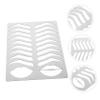 Angoily Brow Drawing Stencil Mold Eyebrow Shape Mold Eyebrow Practice Tool Stainless Steel Multiple Shapes view 2