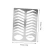 Angoily Brow Drawing Stencil Mold Eyebrow Shape Mold Eyebrow Practice Tool Stainless Steel Multiple Shapes view 4