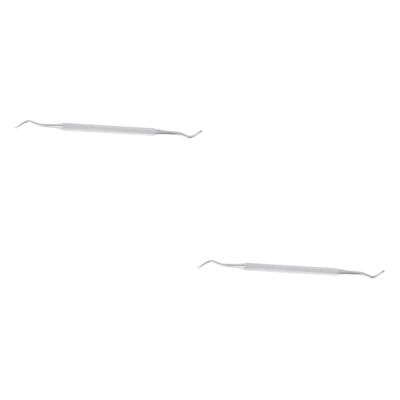 Beavorty 2pcs Cuticle Remover Spoon Tool Stainless Steel Nail Pusher for Men Women Portable Cuticle Peeler and Scraper for Manicure Pedicure Nail Cleaner Smooth