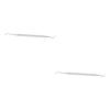 Beavorty 2pcs Cuticle Remover Spoon Tool Stainless Steel Nail Pusher for Men Women Portable Cuticle Peeler and Scraper for Manicure Pedicure Nail Cleaner Smooth view 1