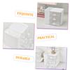 FUNOMOCYA White Desktop Storage Box Stationery Storage Drawer Makeup Organizer Tabletop Case Cosmetics Holder view 2
