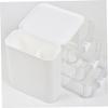 FUNOMOCYA White Desktop Storage Box Stationery Storage Drawer Makeup Organizer Tabletop Case Cosmetics Holder view 3