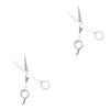 FOMIYES 2pcs Stainless Steel Straight Cut Haircut Scissors Professional Barber Clippers Hair Styling Tools view 1