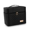 Beavorty Double Layer Travel Makeup Case Bag Makeup Organizer Bag Black Strong Extendable inside Box Large Capacity view 1