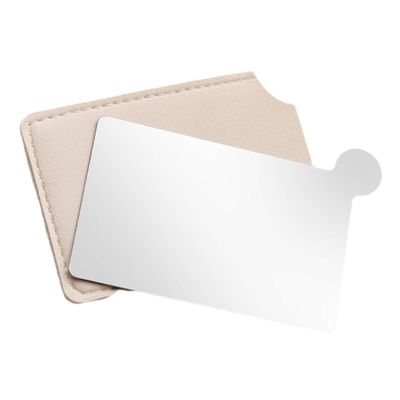 Angoily Foundation Mixing Palette Mirror Compact Makeup Tray for Color Mixing Cosmetic Application Tool Portable Go Use