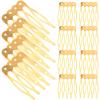 Luxshiny Diy Hair Combs Five Teeth Small Hair Combing Tools Handmade Accessories for Women and Girls Styling Headdress view 1