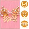 Luxshiny Diy Hair Combs Five Teeth Small Hair Combing Tools Handmade Accessories for Women and Girls Styling Headdress view 4