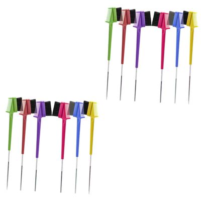 Beavorty 12pcs Multifunctional Eyebrow Brush Lash Comb Double-ended Brow Styler Portable Makeup Tool for Girls Ladies