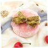 Beavorty 2pcs Plush Powder Puff Bowknot Band Soft Glitter Skin Care Supplies Safe for Use Comfortable Easy to Operate for Delicate Skin view 2