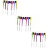 Beavorty 18pcs Multifunctional Eyebrow Brush Comb Brow Tool Portable Brow Spoolies Smooth Handle for Professional Home Use view 1
