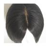 13 * 13 Human Hair Middle Bangs for Woman for Hair Toppers Traceless for White Hair Black Long Straight for Hair Loss (Natural black,45CM) view 4
