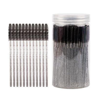 100PCS Disposable Mascara Brushes Wands Eyelash Brushes for Eyelash Extensions with Case Container Eyebrow Brush Spoolies Applicator Makeup Kits