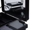 awolsrgiop Rolling Makeup Case, Cosmetic Trolley Organizer Travel w/LED Light & Mirror Pro Makeup Station Cosmetic Train Box Organizer + Key Adjustable Legs for Makeup Artist (Black) view 4