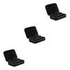 Beavorty 3pcs Compartment Storage Case Portable Black Bottle Organizer Convenient Handle for Travel Holds Bottles Shockproof and Design view 1