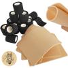 3MM Tattoo Fake Skin and Grip Tape Kit - 17Pcs 3MM Fake Tattoo Skin Practice and Grip Wrap Kit Including 5pcs 3MM Thick Tattoo Skin and 12pcs Self Cohesive Bandage Elastic Machine Tape for Beginners view 1