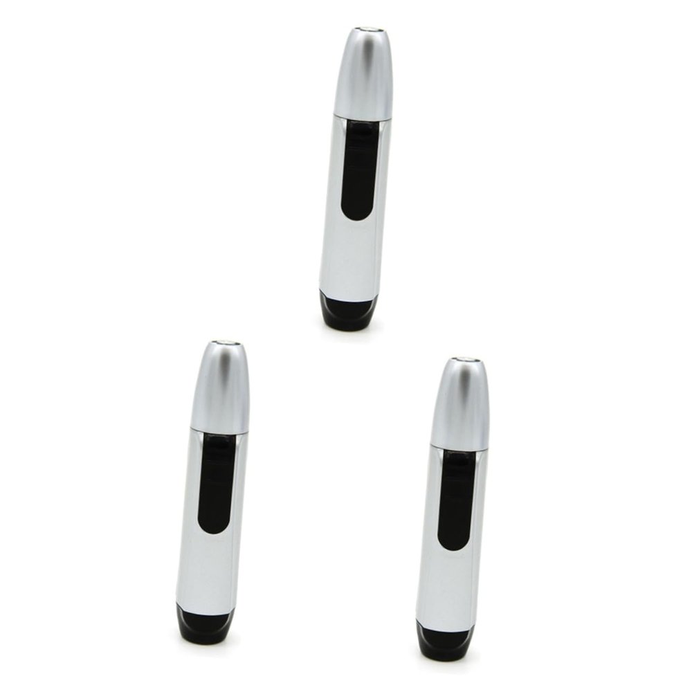 Beavorty 3pcs Professional Nose and Ear Hair Trimmer Electric Shaver Safety for Gentle Hair Removal Portable Grooming Tool for Men and Women Stylish Design for Travel