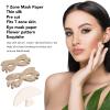 Flower Pattern Eye Mask Paper Sheet, Pre Cut Eyes Opening, Soft Fabric Skin Care, Great Water Holding Capacity, Disposable Design, Multi-Use view 3