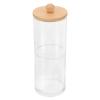 HOLIDYOYO Cotton Pad Holder Stackable Makeup Storage Container for Cotton Puff Organization Portable Design Vanity Aesthetic Efficiently Organizes Makeup Collection Travel-friendly view 1