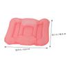 Kisangel 1pc Inflatable Cushion Inflatable Bath Tub Spa Tub Bath Mat Pink Head and Neck Rest Bathtub Back Support Rest Bathtub Spa Pillow Cushion Spa Seat Cushion Seat Cushion for Home PVC view 3